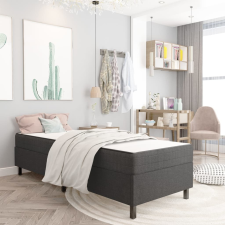 vidaXL szürke szövetkárpitozású ágykeret 80 x 200 cm ágy és ágykellék