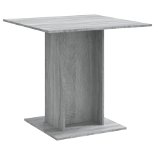 vidaXL szürke tölgyszínű szerelt fa étkezőasztal 80 x 80 x 75 cm (825823) bútor