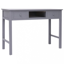 vidaXL Szürke tömör császárfa íróasztal 108 x 45 x 76 cm íróasztal