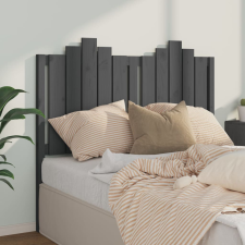 vidaXL szürke tömör fenyőfa ágyfejtámla 126x4x110 cm ágy és ágykellék
