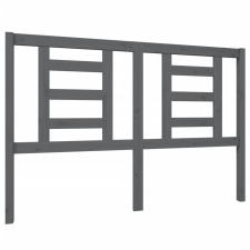 vidaXL szürke tömör fenyőfa ágyfejtámla 146 x 4 x 100 cm (818822) ágy és ágykellék