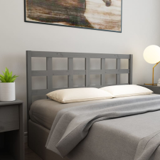 vidaXL szürke tömör fenyőfa ágyfejtámla 156 x 4 x 100 cm ágy és ágykellék