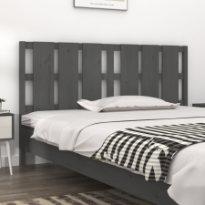 vidaXL szürke tömör fenyőfa ágyfejtámla 165,5 x 4 x 100 cm ágy és ágykellék
