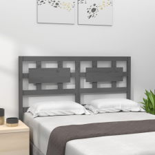 vidaXL szürke tömör fenyőfa ágyfejtámla 165,5 x 4 x 100 cm ágy és ágykellék
