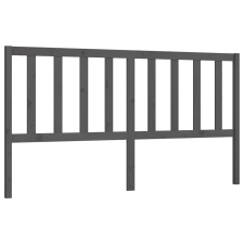 vidaXL szürke tömör fenyőfa ágyfejtámla 186 x 4 x 100 cm (817757) ágy és ágykellék