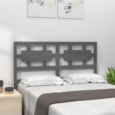 vidaXL szürke tömör fenyőfa ágyfejtámla 205,5 x 4 x 100 cm ágy és ágykellék