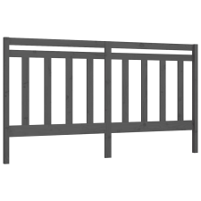 vidaXL szürke tömör fenyőfa ágyfejtámla 206 x 4 x 100 cm (817812) ágy és ágykellék