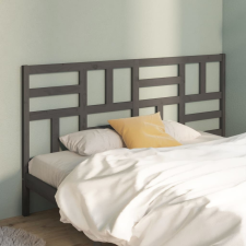 vidaXL szürke tömör fenyőfa ágyfejtámla 206 x 4 x 104 cm ágy és ágykellék