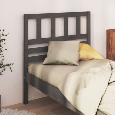 vidaXL szürke tömör fenyőfa ágyfejtámla 81 x 4 x 100 cm ágy és ágykellék