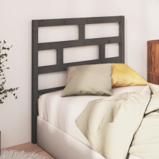 vidaXL szürke tömör fenyőfa ágyfejtámla 96 x 4 x 100 cm ágy és ágykellék