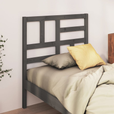 vidaXL szürke tömör fenyőfa ágyfejtámla 96 x 4 x 104 cm ágy és ágykellék