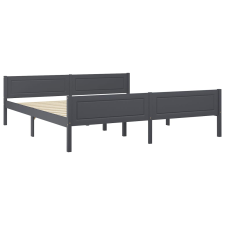 vidaXL szürke tömör fenyőfa ágykeret 180 x 200 cm (322129) ágy és ágykellék