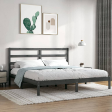 vidaXL szürke tömör fenyőfa ágykeret 200 x 200 cm ágy és ágykellék