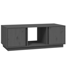 vidaXL szürke tömör fenyőfa dohányzóasztal 110x50x40 cm (814426) bútor