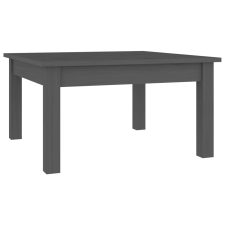 vidaXL szürke tömör fenyőfa dohányzóasztal 55 x 55 x 30 cm (814231) bútor