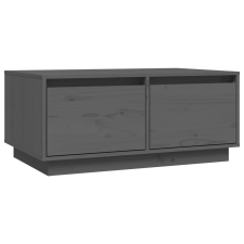 vidaXL szürke tömör fenyőfa dohányzóasztal 80 x 50 x 35 cm (814441) bútor