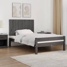 vidaXL szürke tömör fenyőfa fali fejtámla 108 x 3 x 60 cm ágy és ágykellék