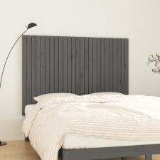 vidaXL szürke tömör fenyőfa fali fejtámla 159,5x3x110 cm ágy és ágykellék