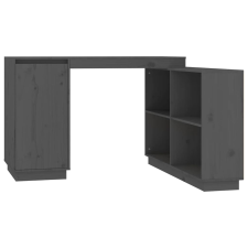 vidaXL szürke tömör fenyőfa íróasztal 110x50x75 cm (814506) bútor
