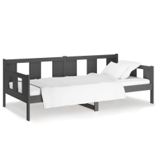 vidaXL szürke tömör fenyőfa kanapéágy 80x200 cm (820274) ágy és ágykellék