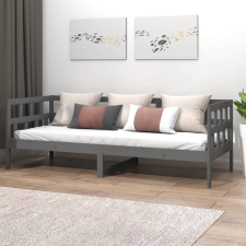 vidaXL szürke tömör fenyőfa kanapéágy 90x200 cm ágy és ágykellék
