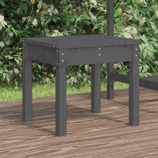 vidaXL szürke tömör fenyőfa kerti pad 50x44x45 cm kerti bútor