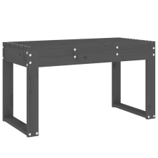 vidaXL szürke tömör fenyőfa kerti pad 80x38x45 cm (825088) kerti bútor