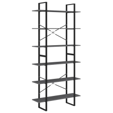 vidaXL szürke tömör fenyőfa magasszekrény 100 x 30 x 210 cm (806564) bútor