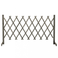 vidaXL szürke tömör fenyőfa rácsos kerti kerítés 150 x 80 cm kerti bútor