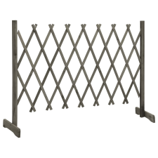 vidaXL szürke tömör fenyőfa rácsos kerti kerítés 150 x 80 cm (314827) kerti bútor