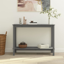 vidaXL Szürke tömör fenyőfa tálalóasztal 110 x 40 x 80 cm bútor