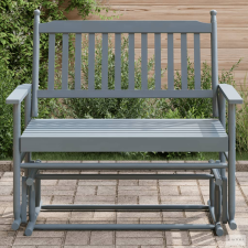 vidaXL Szürke tömör nyárfa hintapad 118 x 70 x 104,5 cm bútor