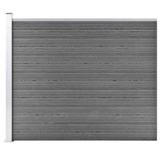 vidaXL szürke WPC kerítéspanel 175 x 146 cm építőanyag