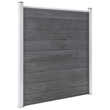 vidaXL szürke WPC kerítéspanel 180 x 186 cm (49067) kerti bútor