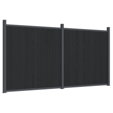 vidaXL szürke WPC kerítéspanel 353 x 186 cm (3282790) kerti bútor