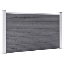 vidaXL szürke WPC kerti kerítés 872 x 106 cm (3053250) építőanyag