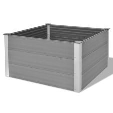vidaXL szürke WPC kerti virágtartó 100 x 54 cm kerti dekoráció