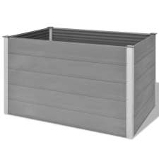 vidaXL szürke WPC kerti virágtartó 150 x 100 91 cm kerti dekoráció