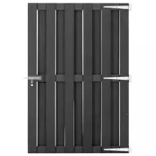 vidaXL Szürke WPC kertkapu 100 x 150 cm kerti bútor