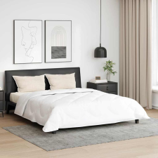 vidaXL Takaró párnákkal Argyle párnával 3 pcs Fehér 240 x 220 cm Mikroszálas lakástextília