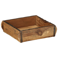 vidaXL Tálcák 4 db 31x29x10 cm Tömbfa Újrahasznosított konyhai eszköz