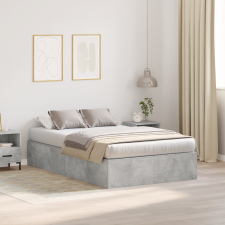 vidaXL Tároló Ágykeret Betontömeg Szürke 120x200 cm ágy és ágykellék