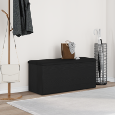 vidaXL Tárolópad Fekete Tölgy 100x40x45 cm Mérnöki Fa bútor