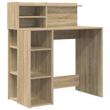 vidaXL Tárolós íróasztal Sonoma tölgy 90x48x101.5 cm Mérnökfa (869524) íróasztal