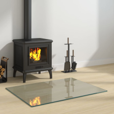 vidaXL téglalap alakú kandalló-üveglap 80x60 cm építőanyag