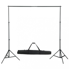 vidaXL Teleszkópos háttér állványrendszer 155-300 cm világítás