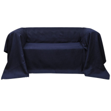 vidaXL Tengerészkék mikro-velúr kanapéhuzat védő 140 x 210 cm lakástextília