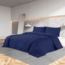 vidaXL tengerészkék mikroszálas ágyneműhuzat-garnitúra 200 x 200 cm lakástextília
