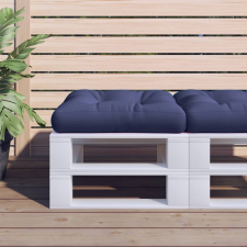 vidaXL tengerészkék szövet raklappárna 60 x 60 x 12 cm lakástextília