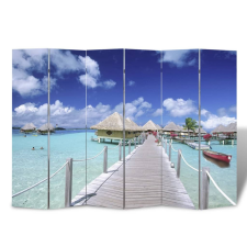 vidaXL tengerpart mintás paraván 217 x 170 cm bútor